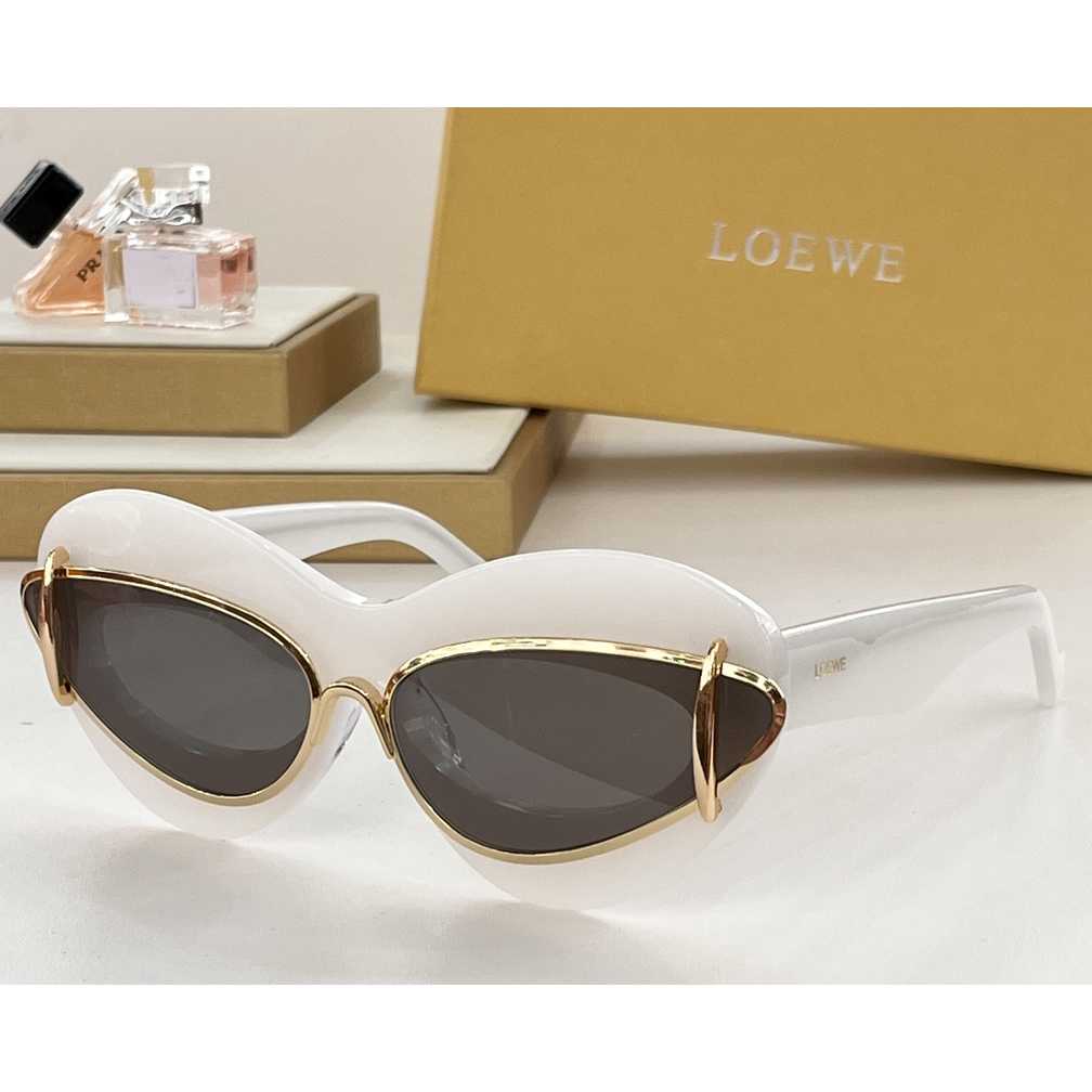 Loewe Cateye Double Frame Sunglasses In Acetate And Metal - DopestKickz