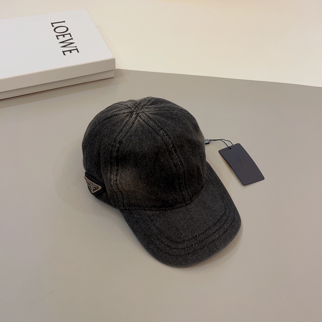Prada Denim Baseball Cap - DopestKickz
