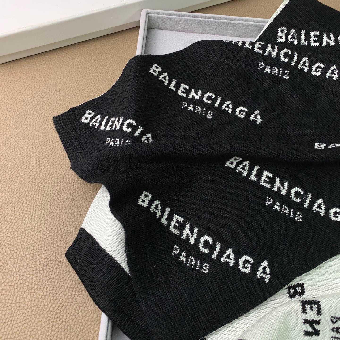 Balenciaga Allover Logo Scarf - DopestKickz
