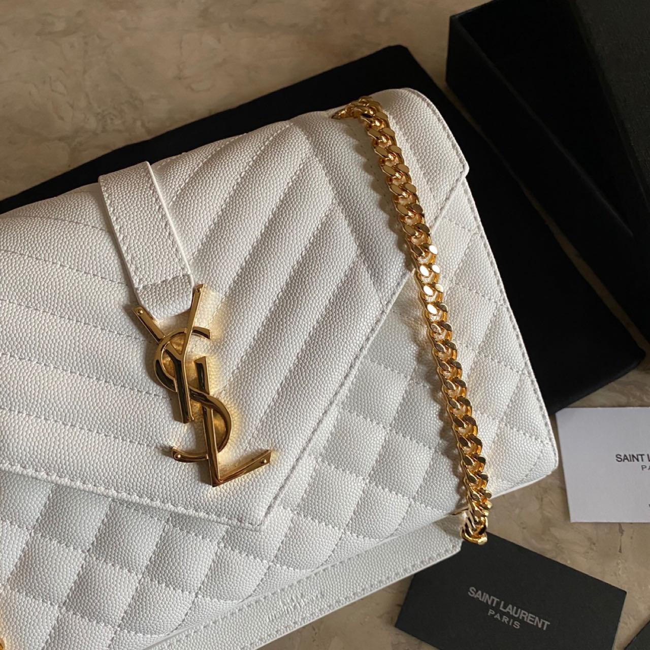 Saint Laurent Monogram Chain Wallet  (24-17.5-6cm) - DopestKickz