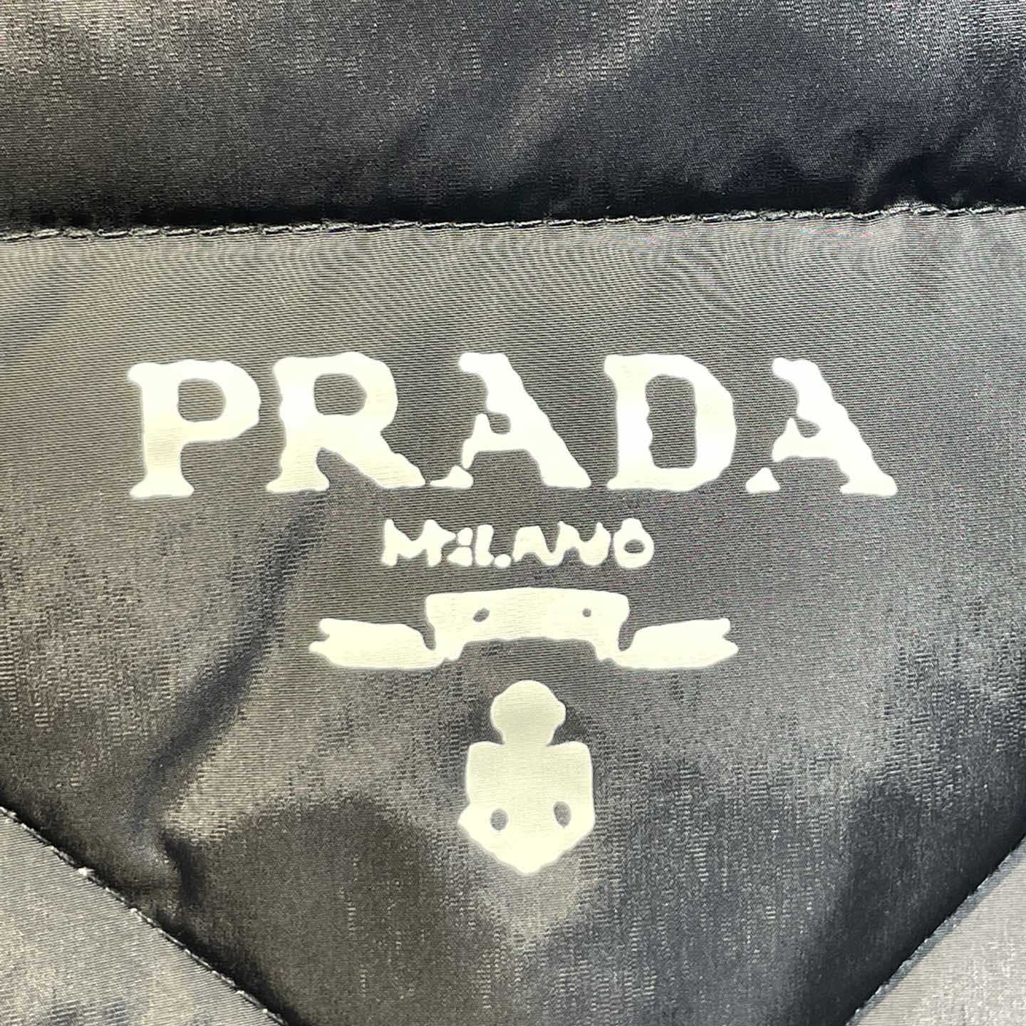 Prada Quilted Re-Nylon And Cashmere Jacket - DopestKickz