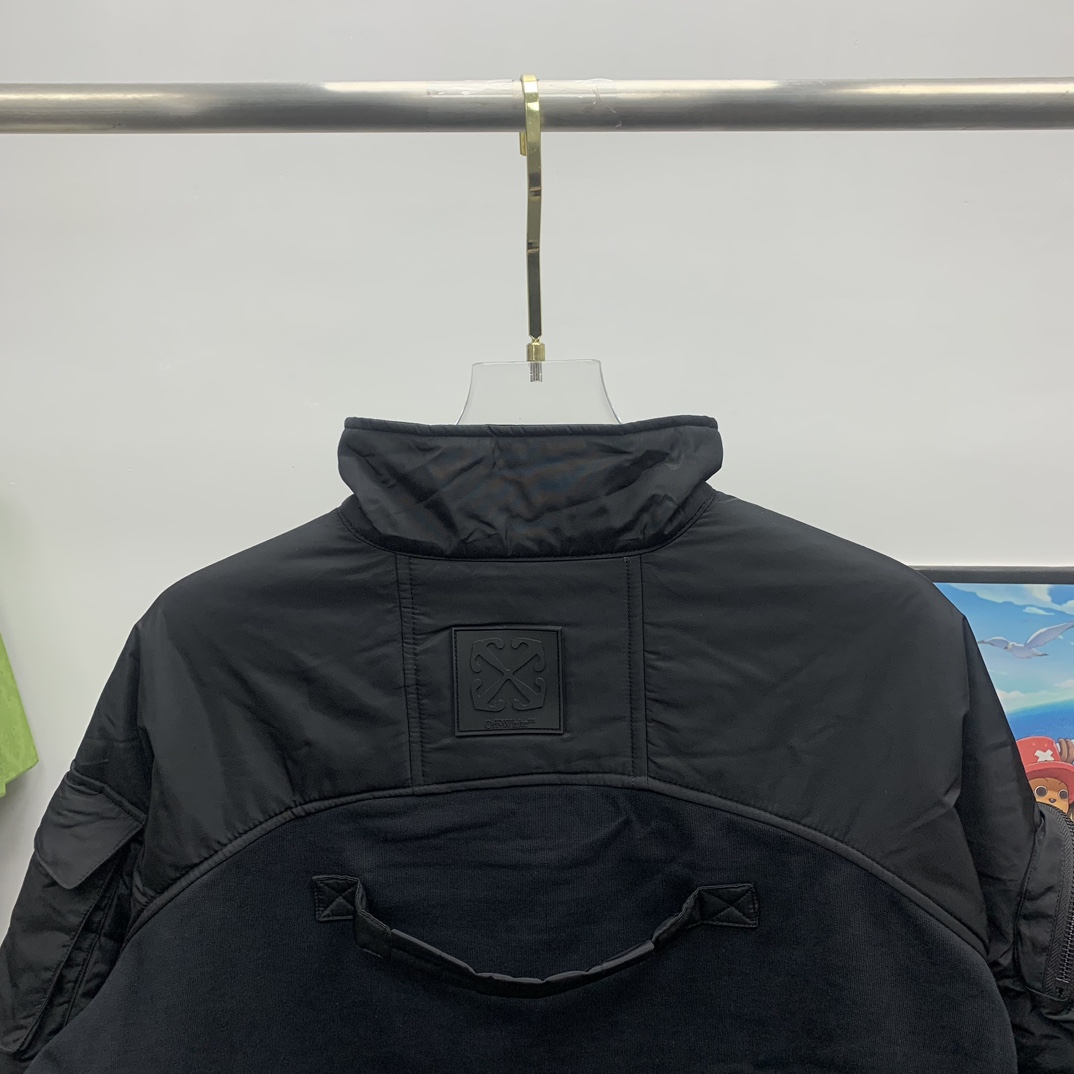 Off White Patch Arr Halfzip Tech Crewn Black No Co - DopestKickz