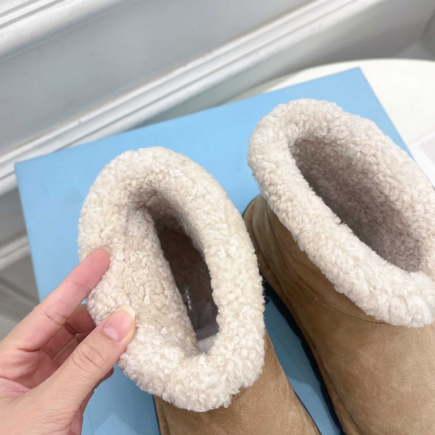 Prada Shearling Booties - DopestKickz