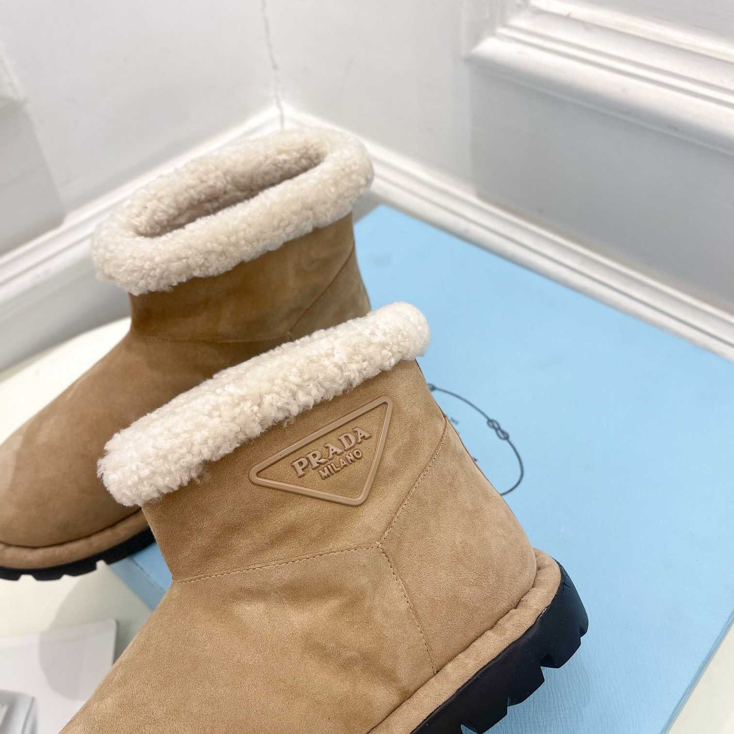 Prada Shearling Booties - DopestKickz