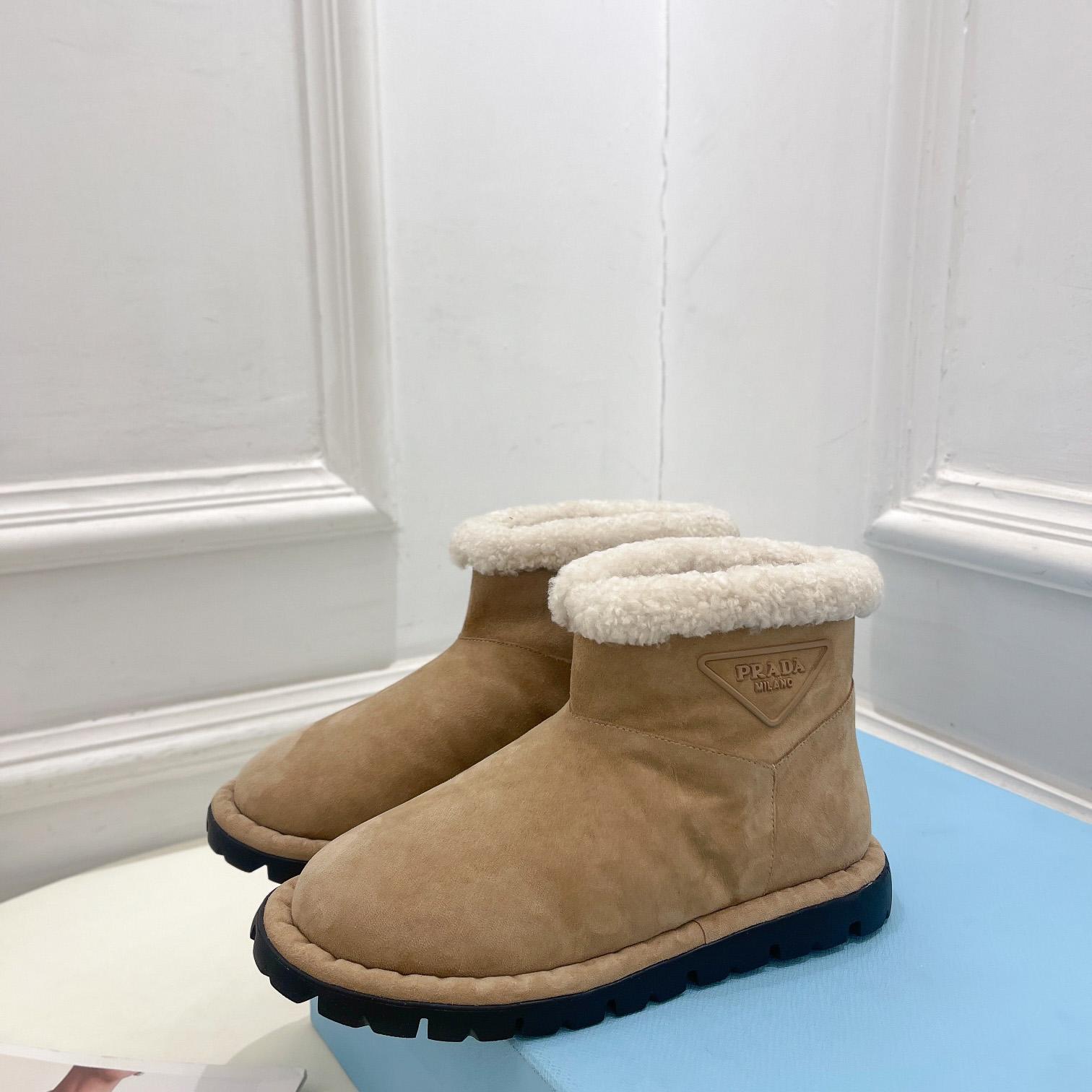 Prada Shearling Booties - DopestKickz