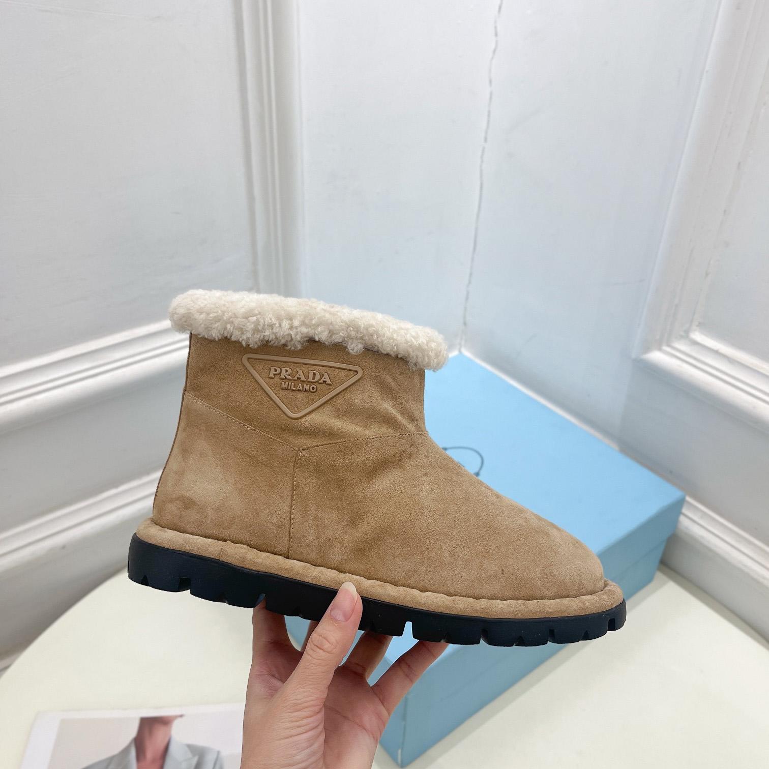 Prada Shearling Booties - DopestKickz