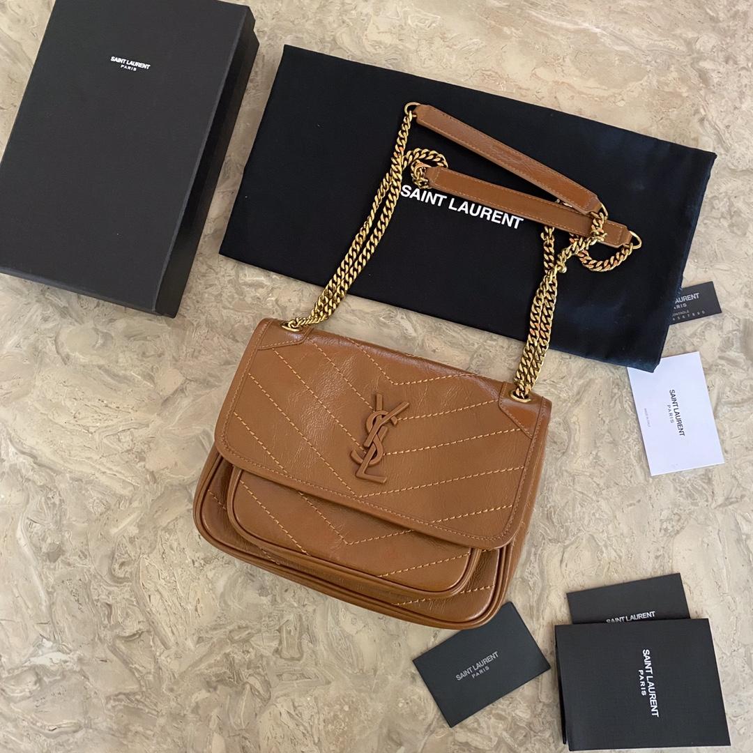 Saint Laurent Niki Medium In Vintage Leather (22×16×12cm) - DopestKickz
