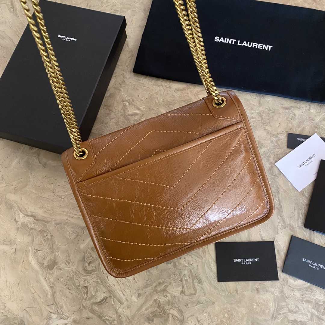 Saint Laurent Niki Medium In Vintage Leather (22×16×12cm) - DopestKickz