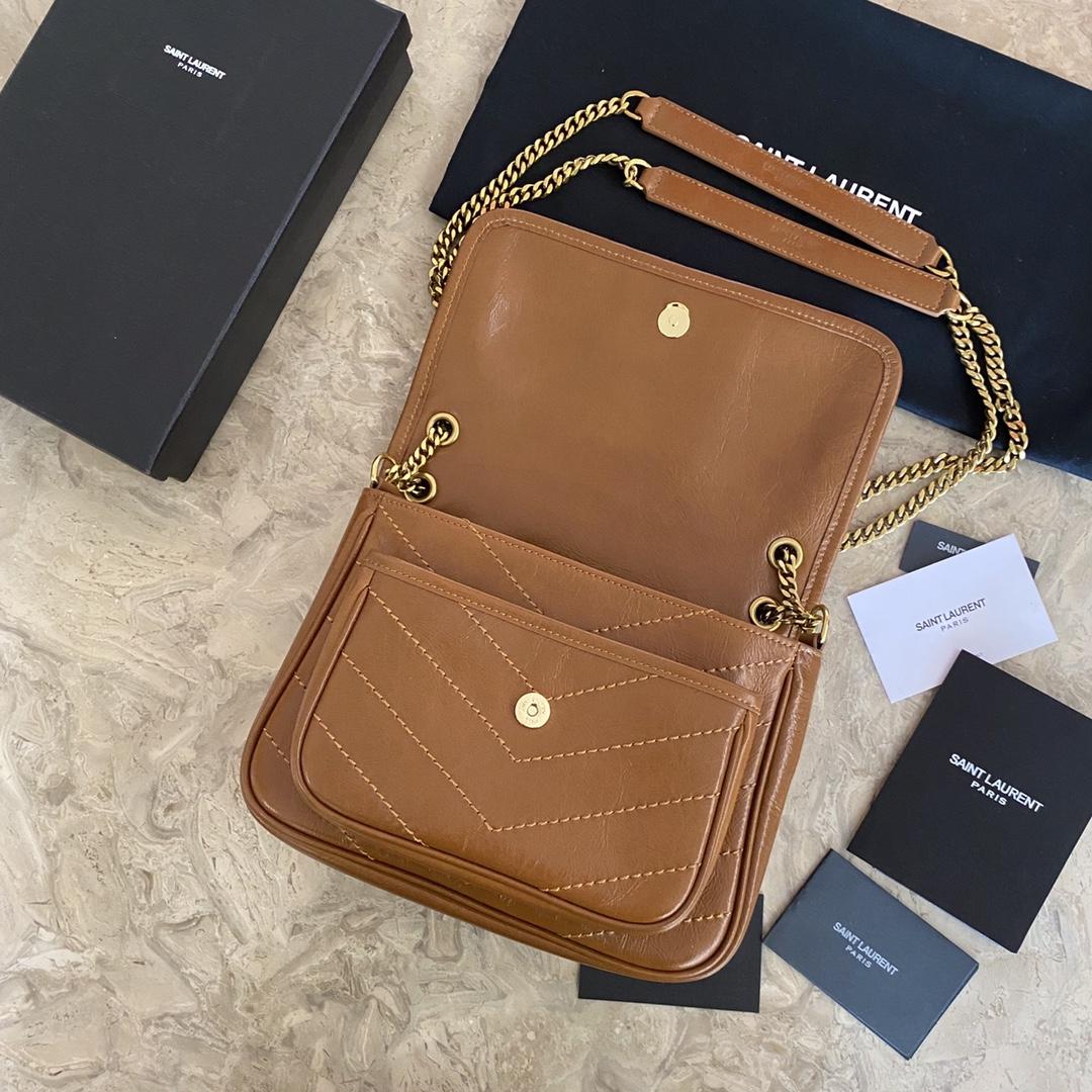 Saint Laurent Niki Medium In Vintage Leather (22×16×12cm) - DopestKickz