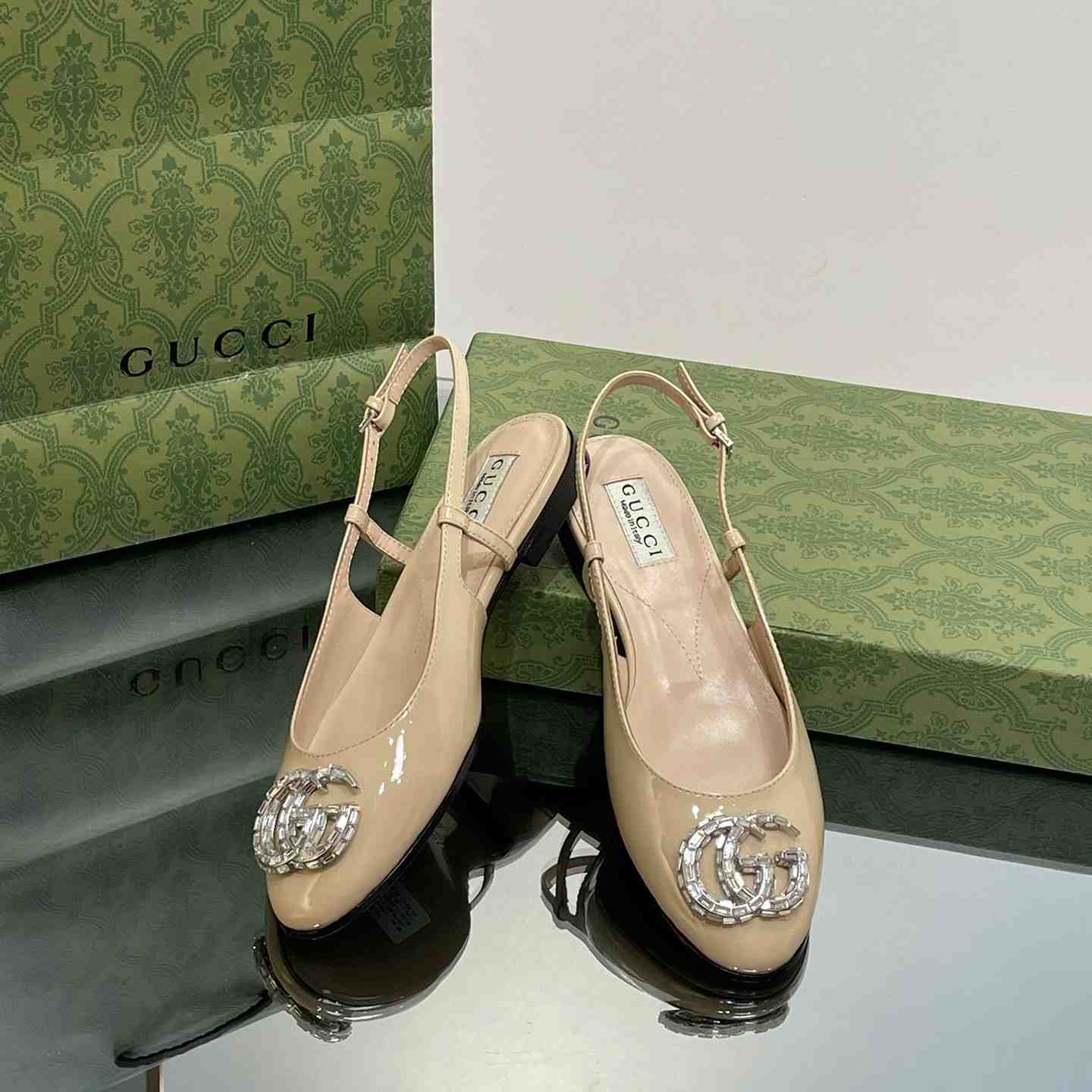 Gucci Women's Ballerina With Double G - DopestKickz