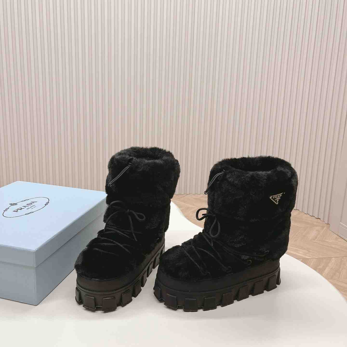 Prada Shearling Apres-ski Boots - DopestKickz