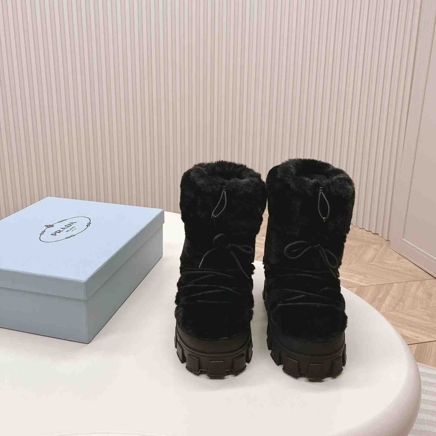 Prada Shearling Apres-ski Boots - DopestKickz