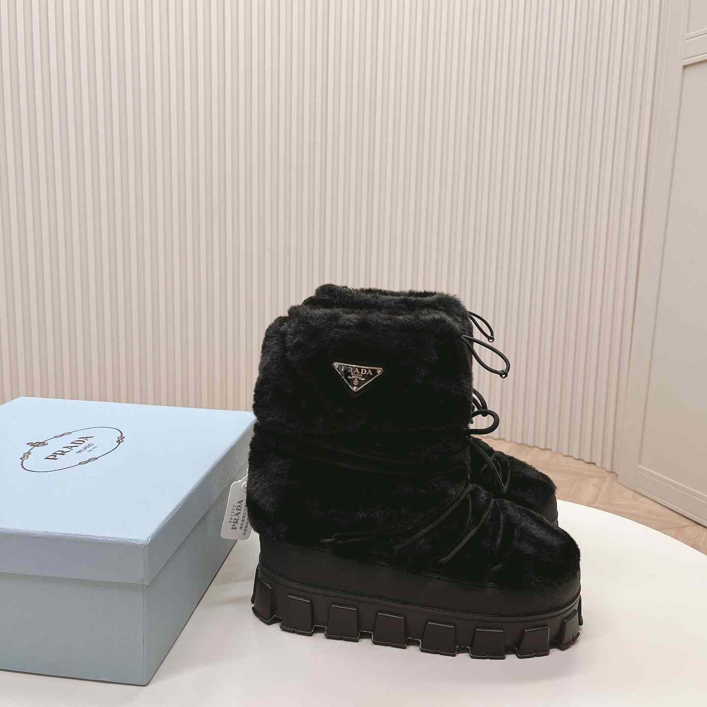 Prada Shearling Apres-ski Boots - DopestKickz
