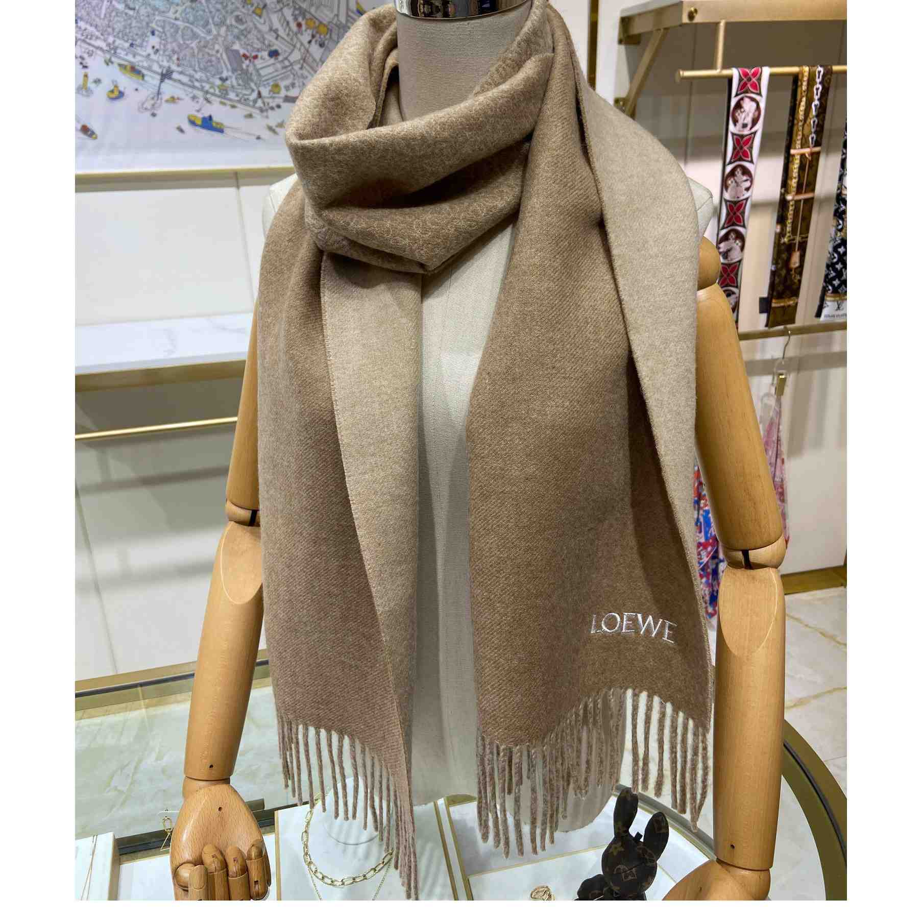 Loewe Scarf In Wool And Cashmere - DopestKickz