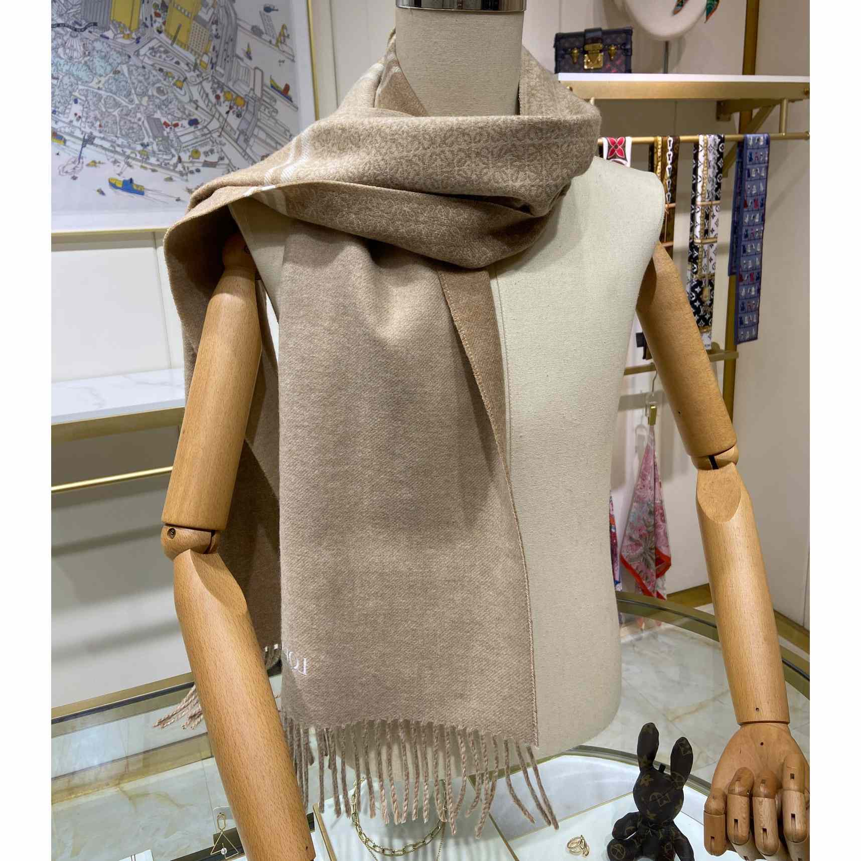 Loewe Scarf In Wool And Cashmere - DopestKickz