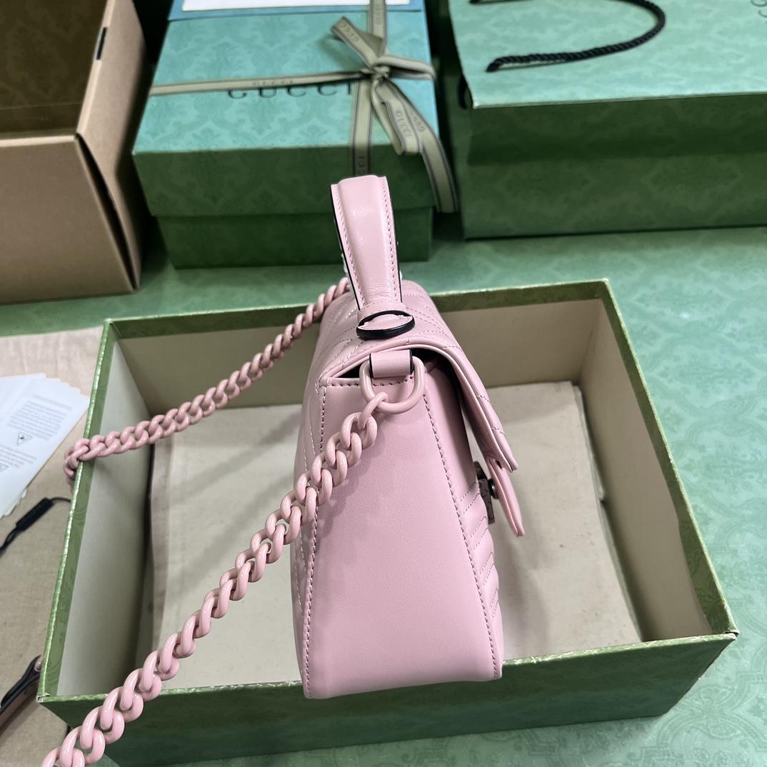 Gucci GG Marmont Mini Top Handle Bag(21-15.5-8cm) - DopestKickz