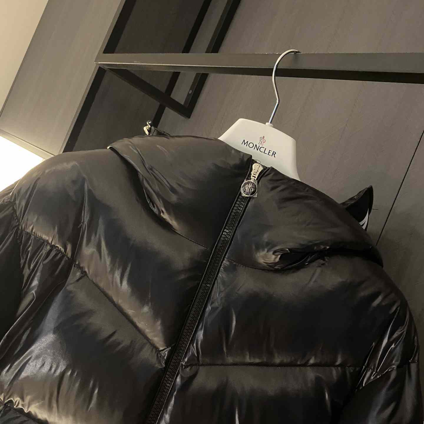 Moncler Huppe Short Down Jacket - DopestKickz