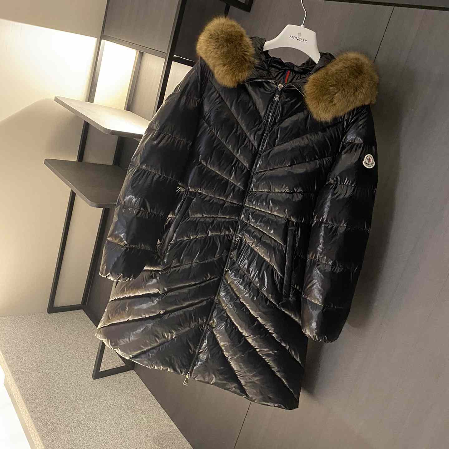 Moncler Chandre Long Down Jacket - DopestKickz