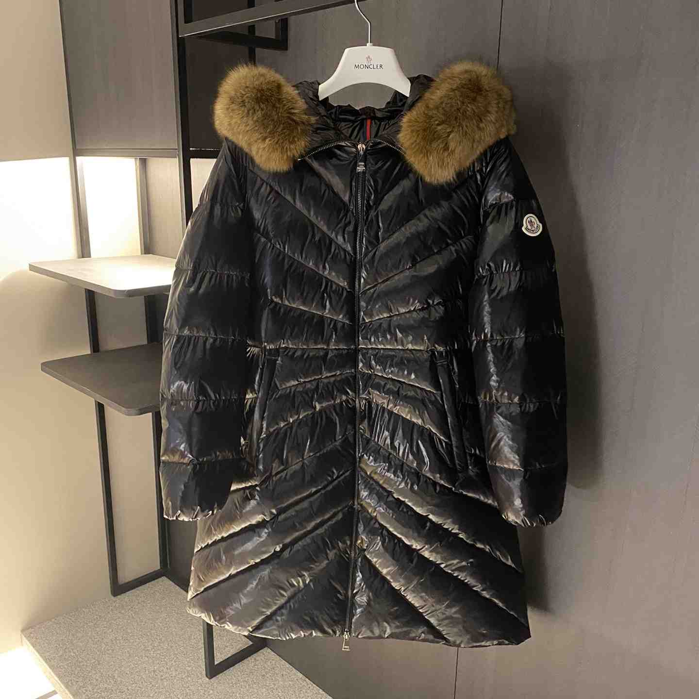 Moncler Chandre Long Down Jacket - DopestKickz