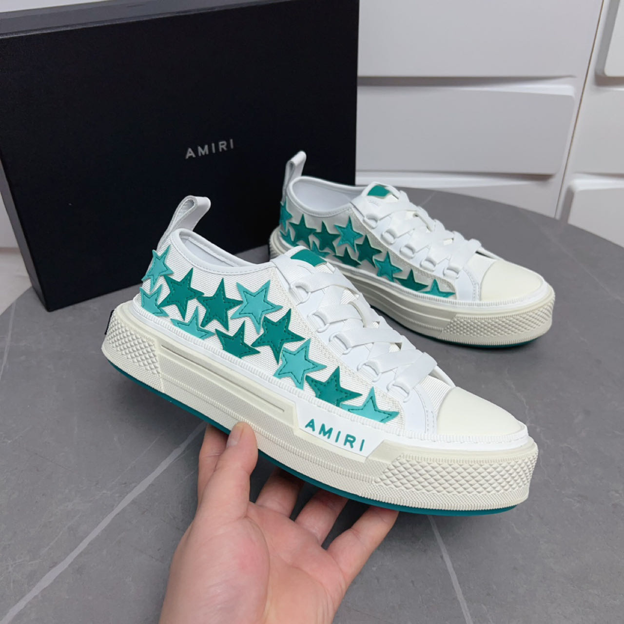 Amiri Stars Court Low Sneakers - DopestKickz