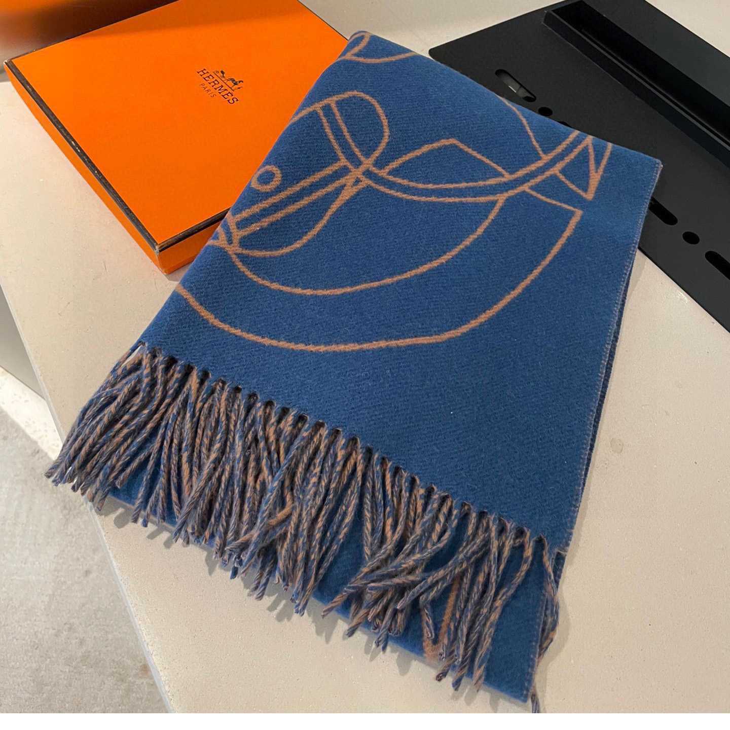 Hermes Casaque Entrelacs Equestres muffler  - DopestKickz