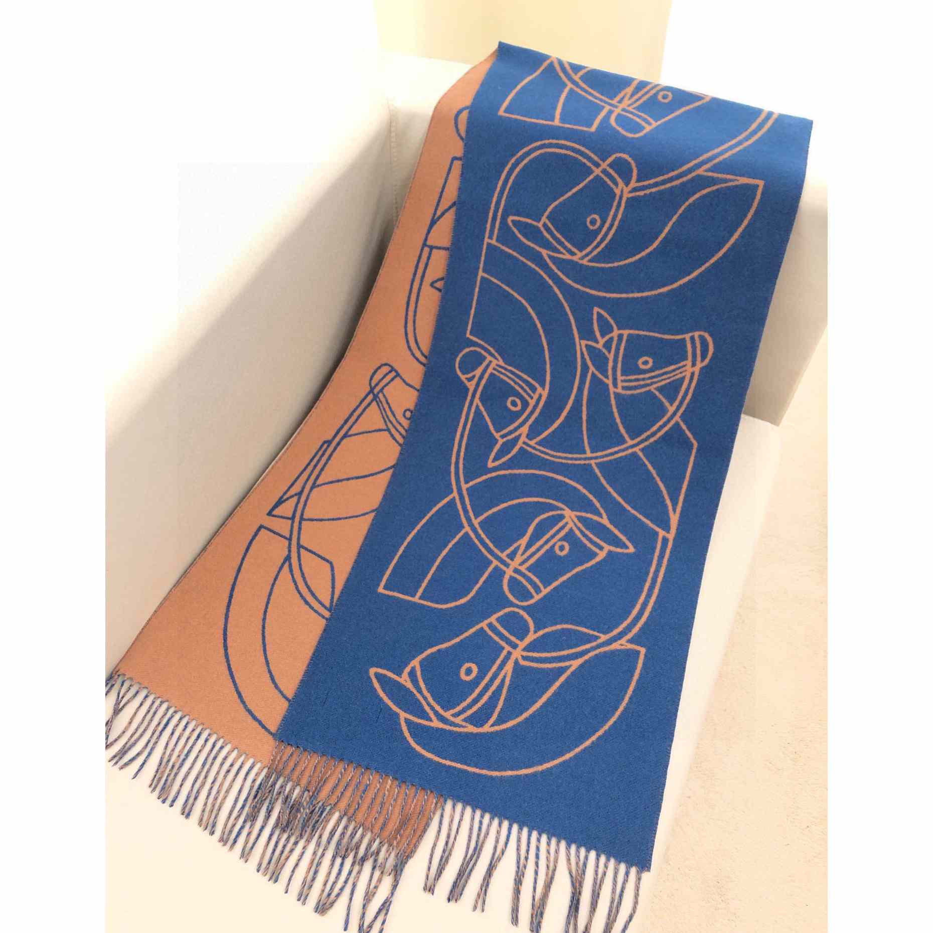 Hermes Casaque Entrelacs Equestres muffler  - DopestKickz
