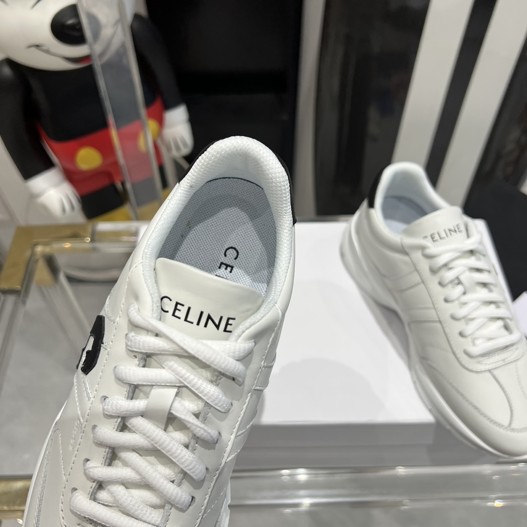 Celine Runner CR-02 Low Lace-up Sneaker In Calfskin - DopestKickz