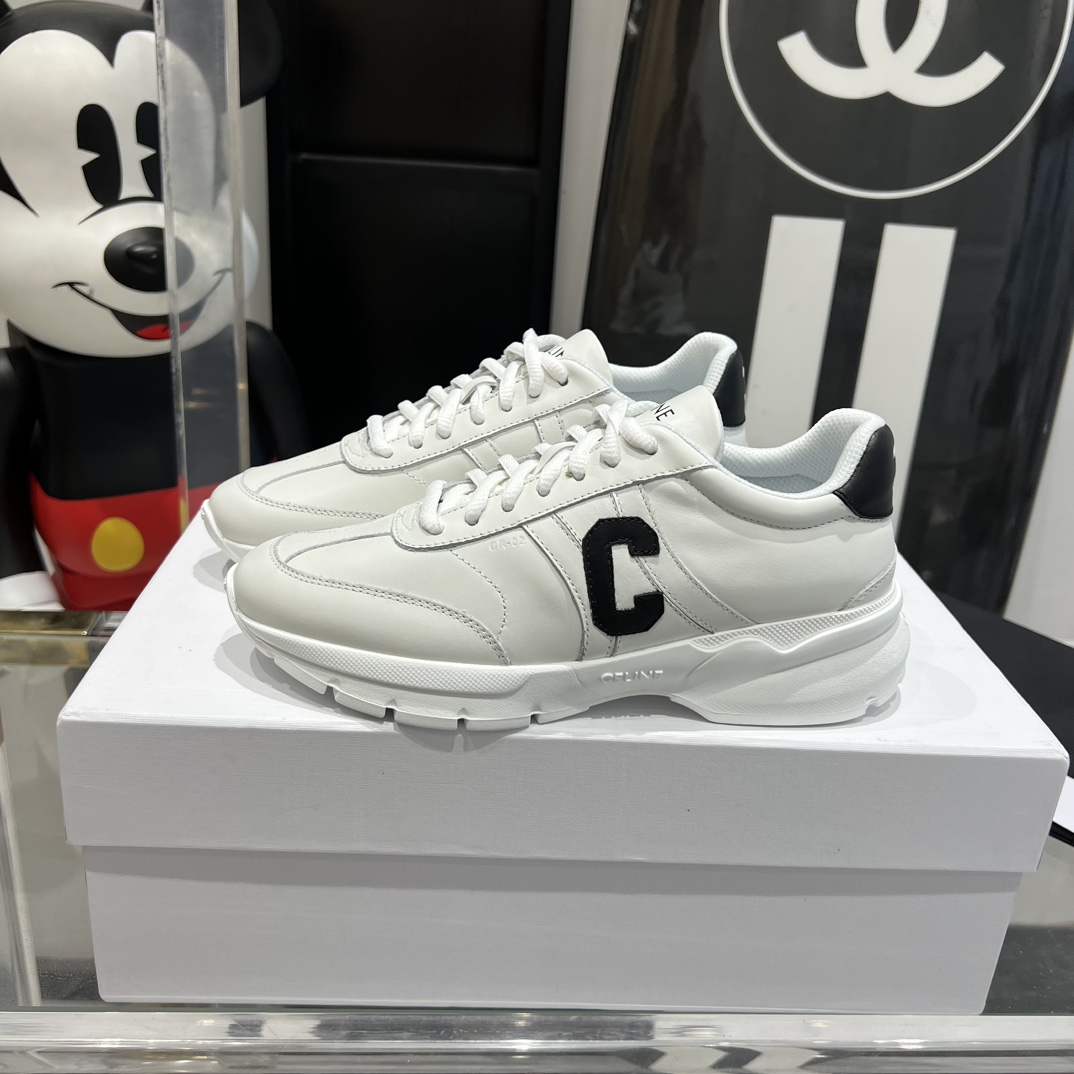 Celine Runner CR-02 Low Lace-up Sneaker In Calfskin - DopestKickz