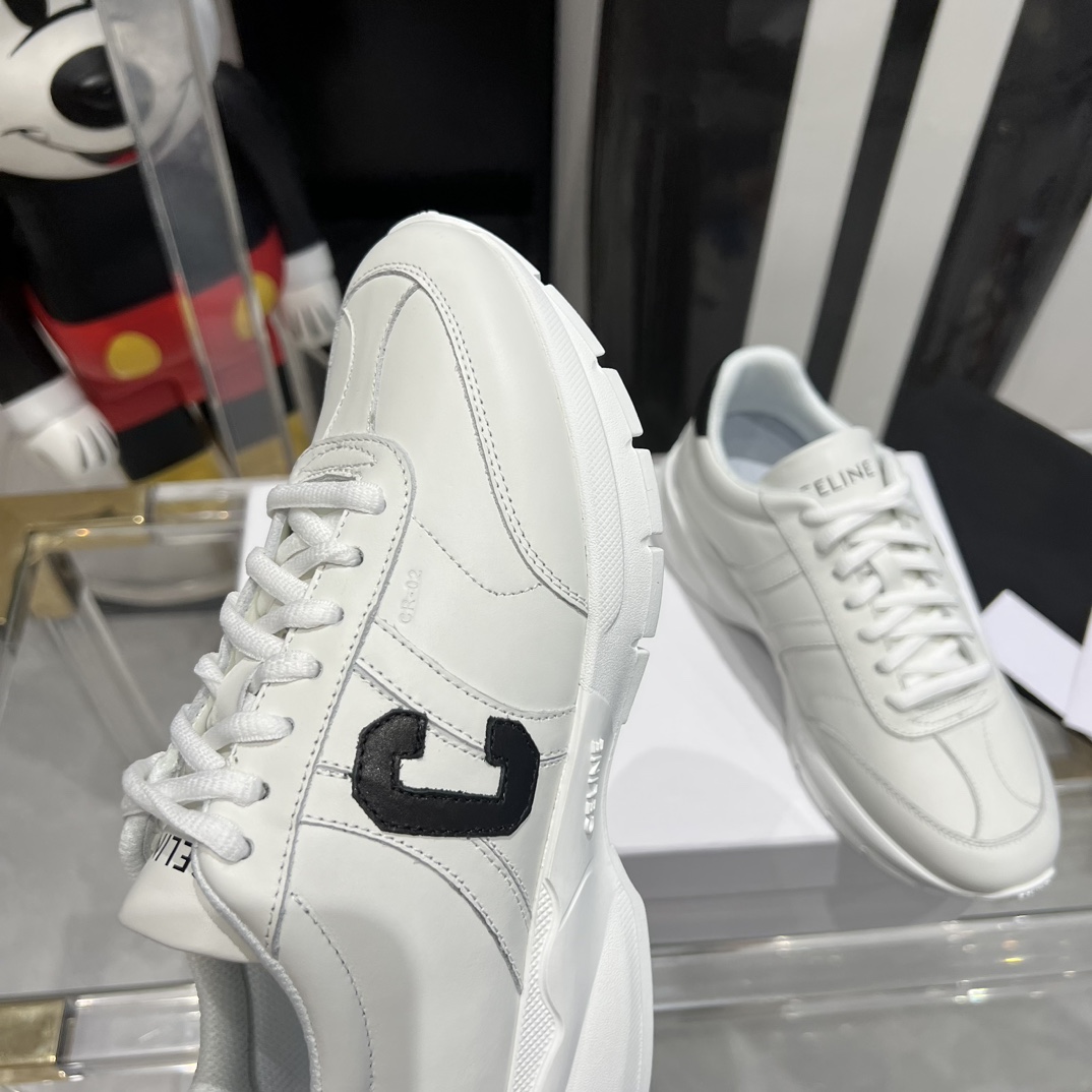 Celine Runner CR-02 Low Lace-up Sneaker In Calfskin - DopestKickz