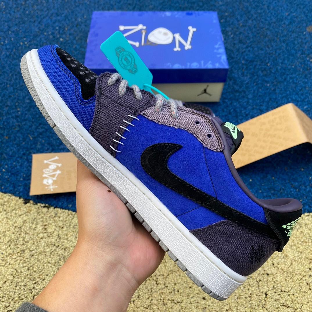 Zion Williamson x Jordan Air Jordan 1 Low Sneaker    dz7292-202 - DopestKickz