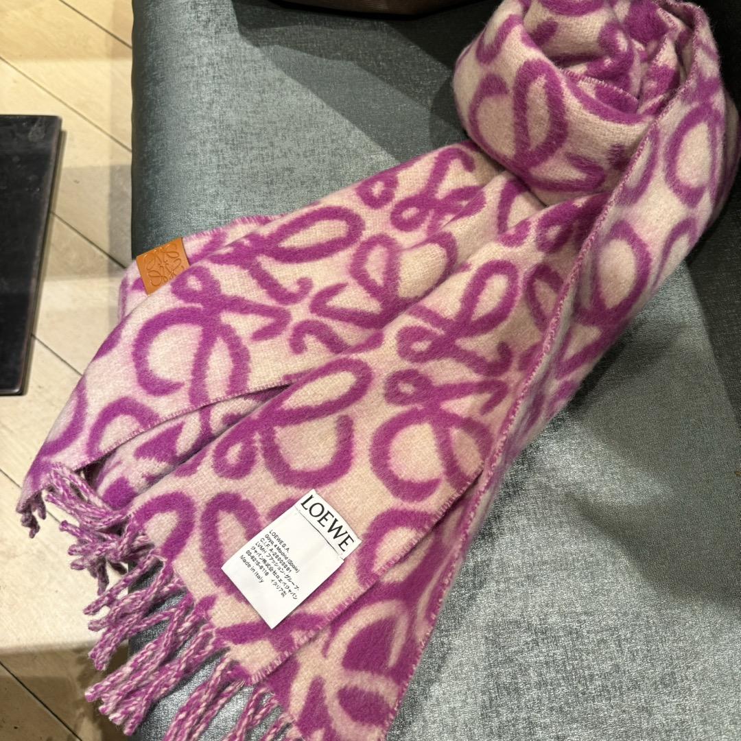 Loewe Anagram Scarf In Alpaca And Wool - DopestKickz