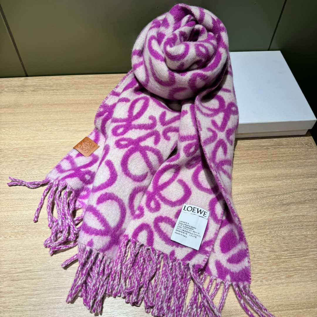 Loewe Anagram Scarf In Alpaca And Wool - DopestKickz