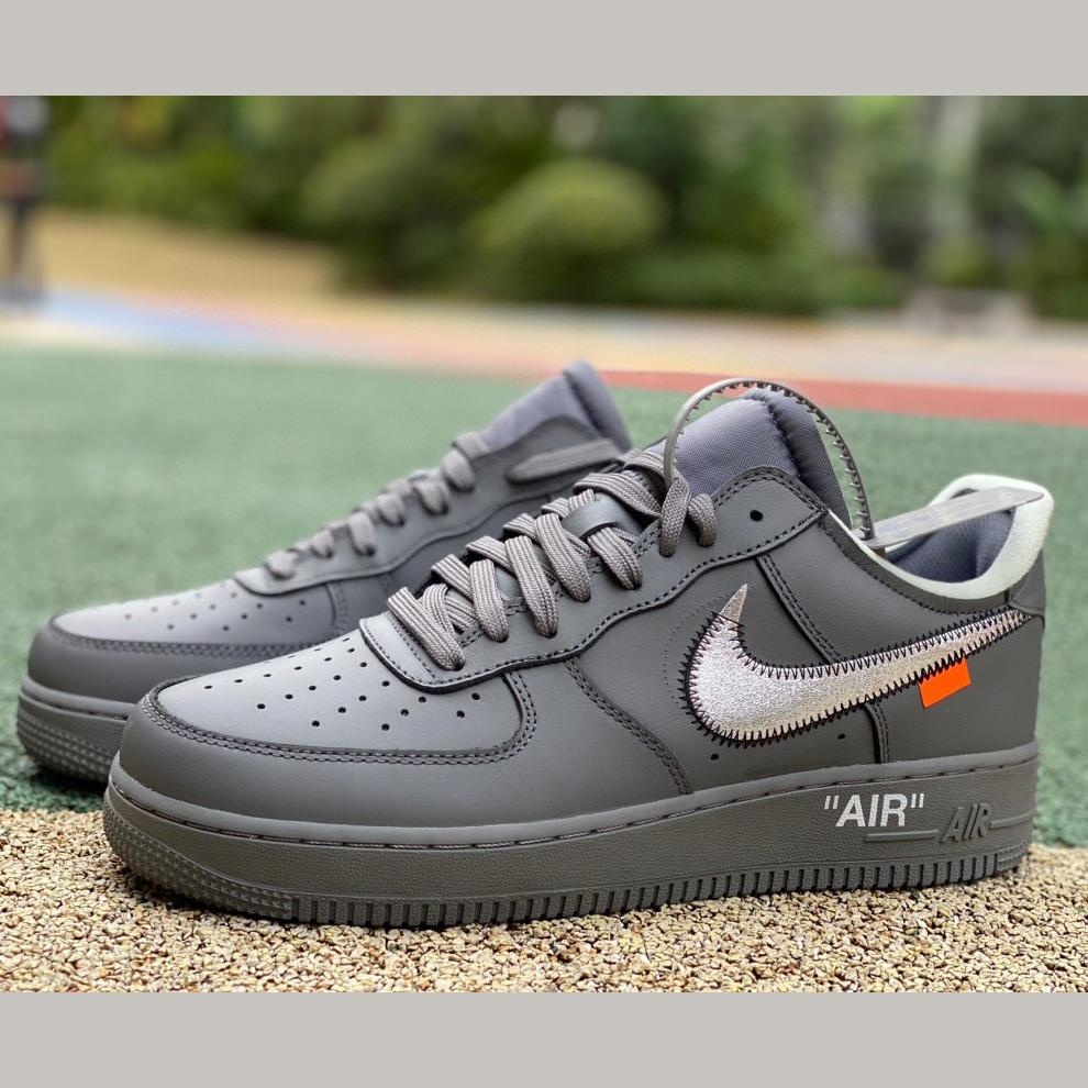 Off-White x Nike Air Force 1 Low "Ghost Grey" Sneaker       DX1419-500 - DopestKickz
