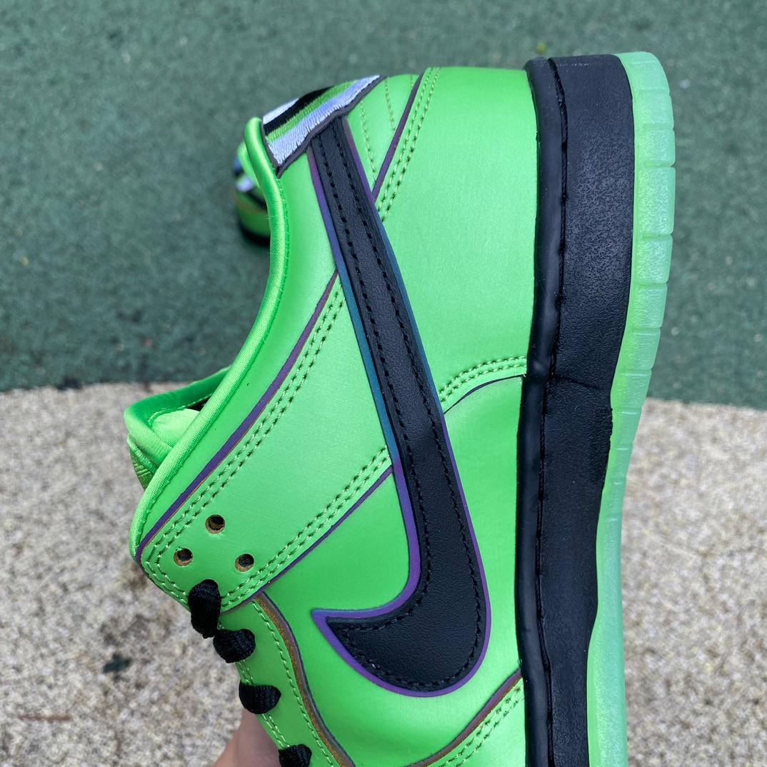 The Powerpuff Girls x Nike SB Dunk Low “Buttercup”Sneaker    FZ8319 300 - DopestKickz