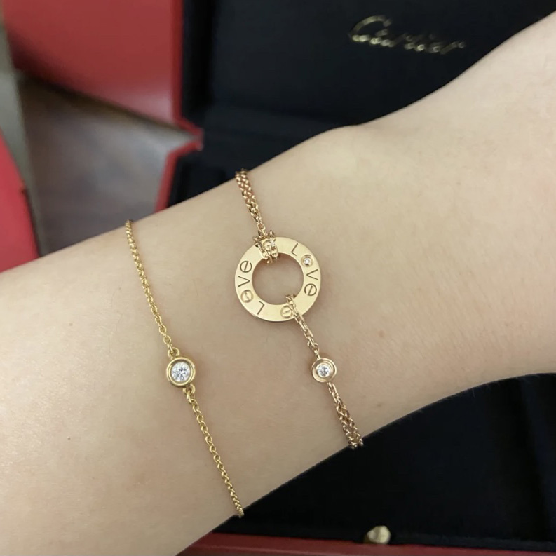 Cartier Love Bracelet,2 Diamonds - DopestKickz