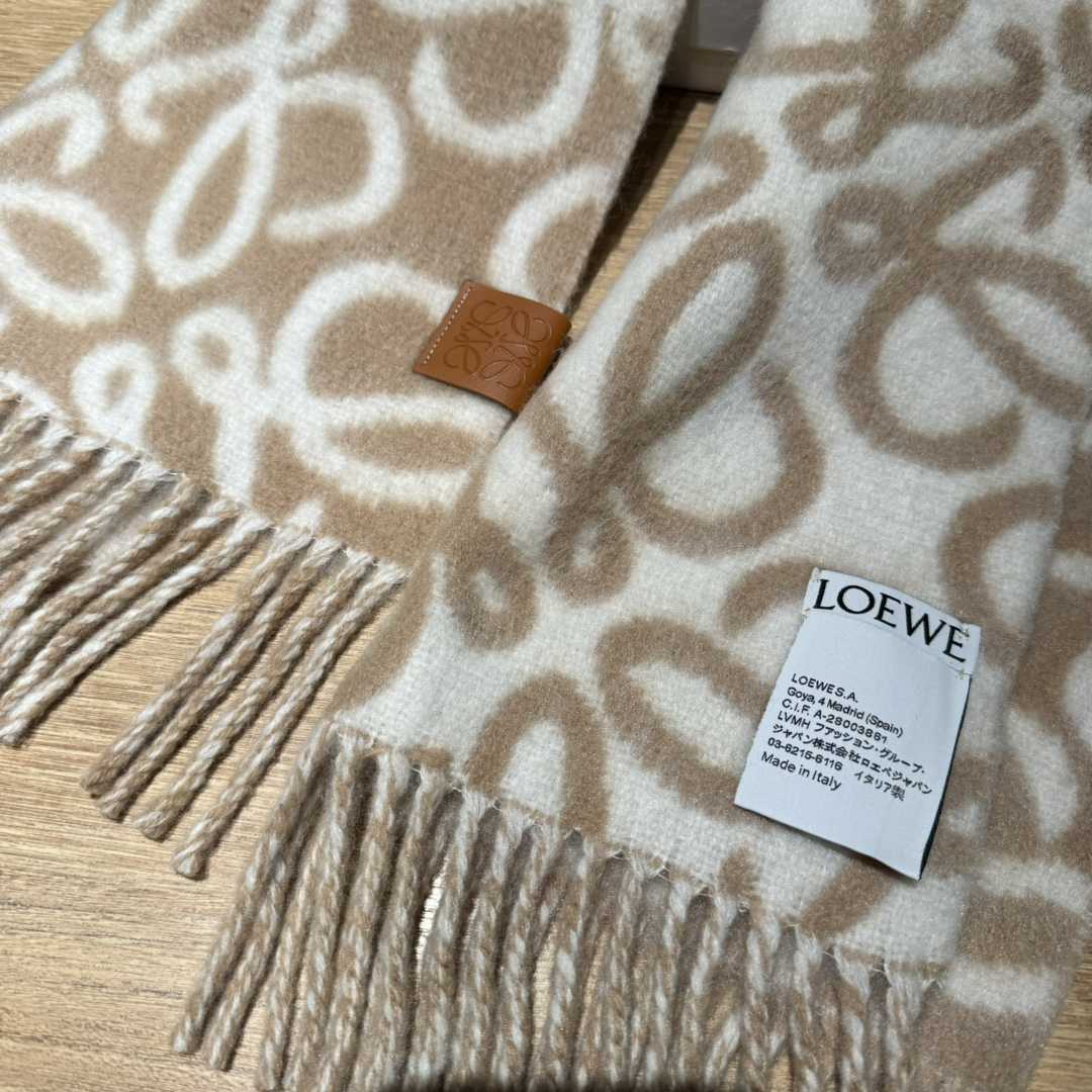 Loewe Anagram Scarf In Alpaca And Wool - DopestKickz