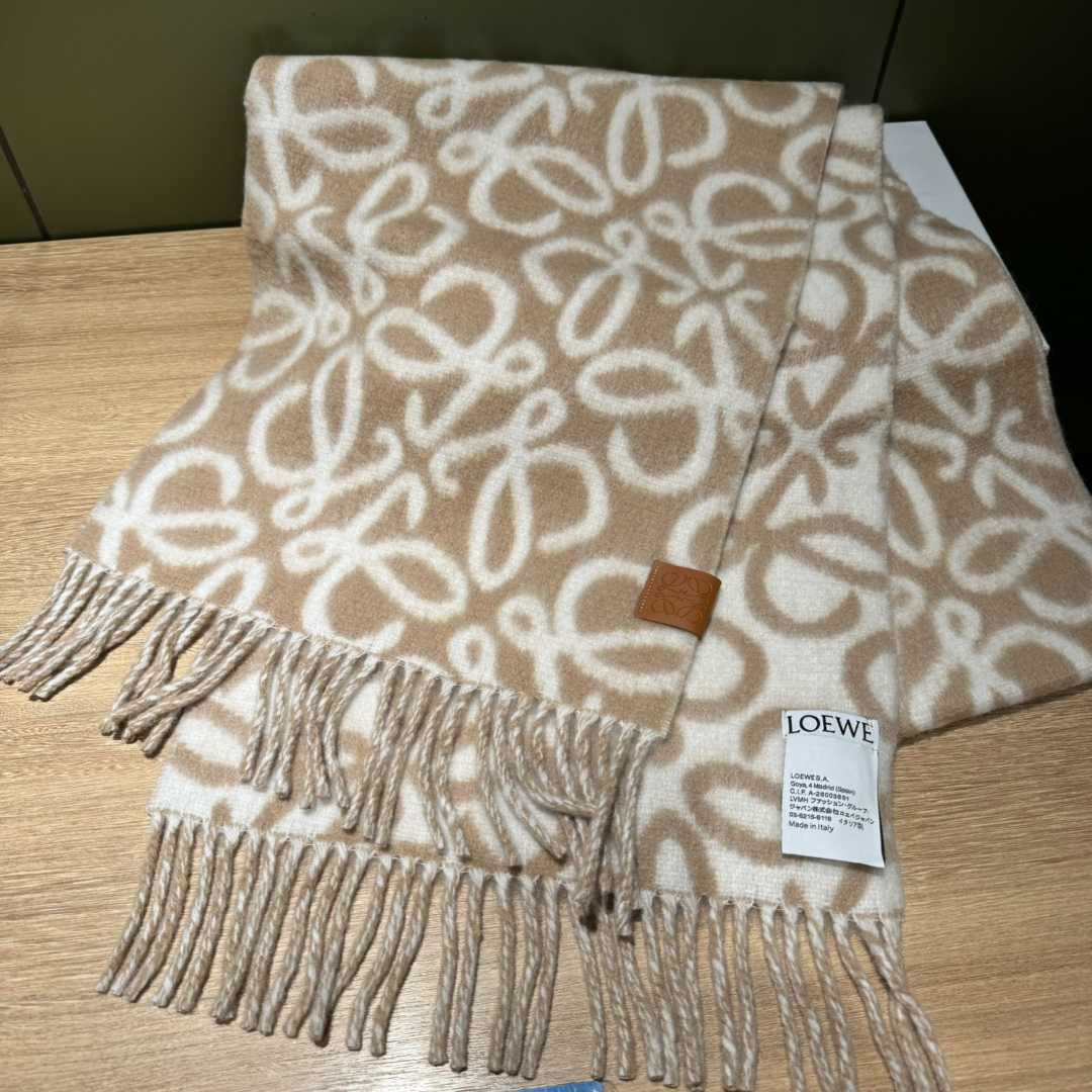 Loewe Anagram Scarf In Alpaca And Wool - DopestKickz