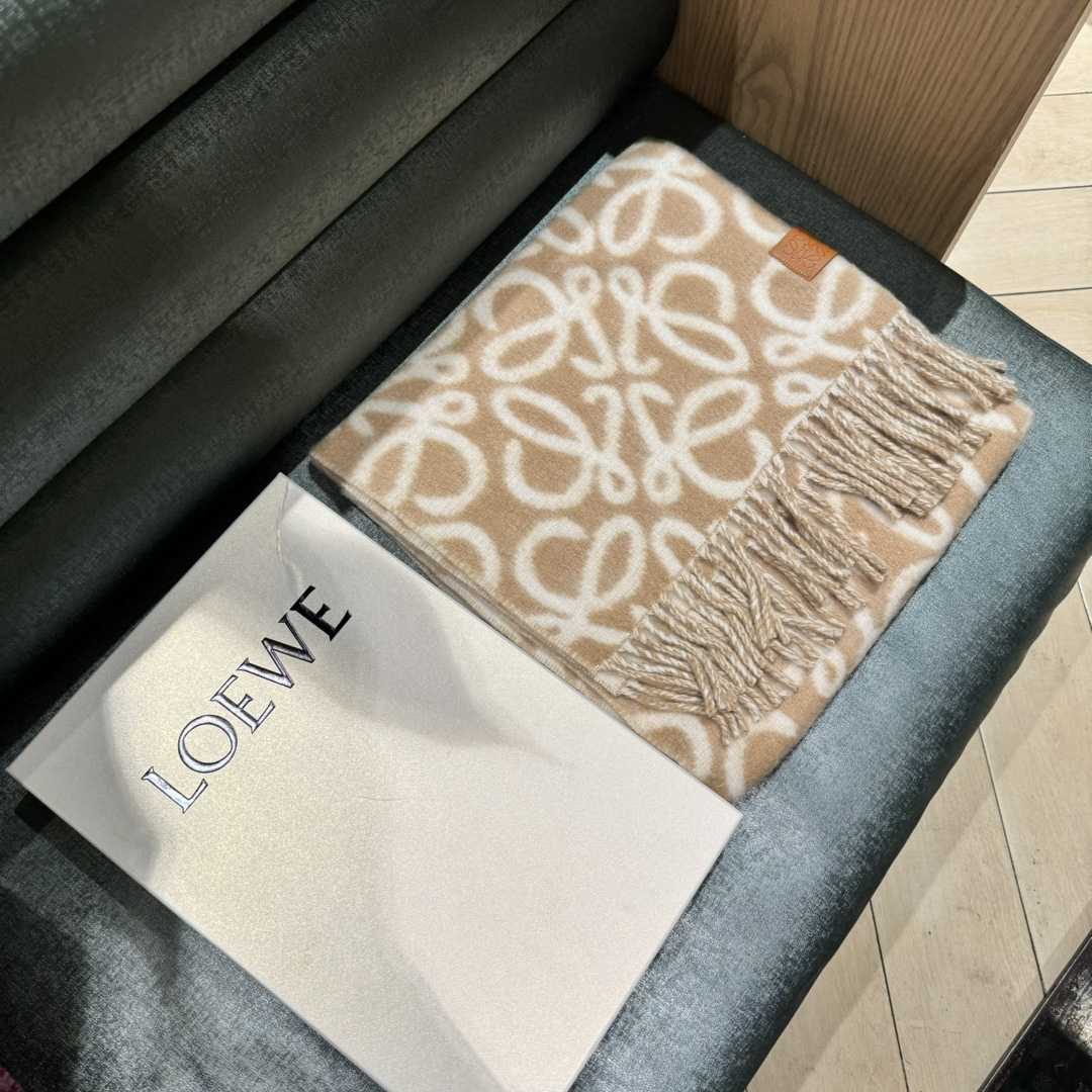 Loewe Anagram Scarf In Alpaca And Wool - DopestKickz