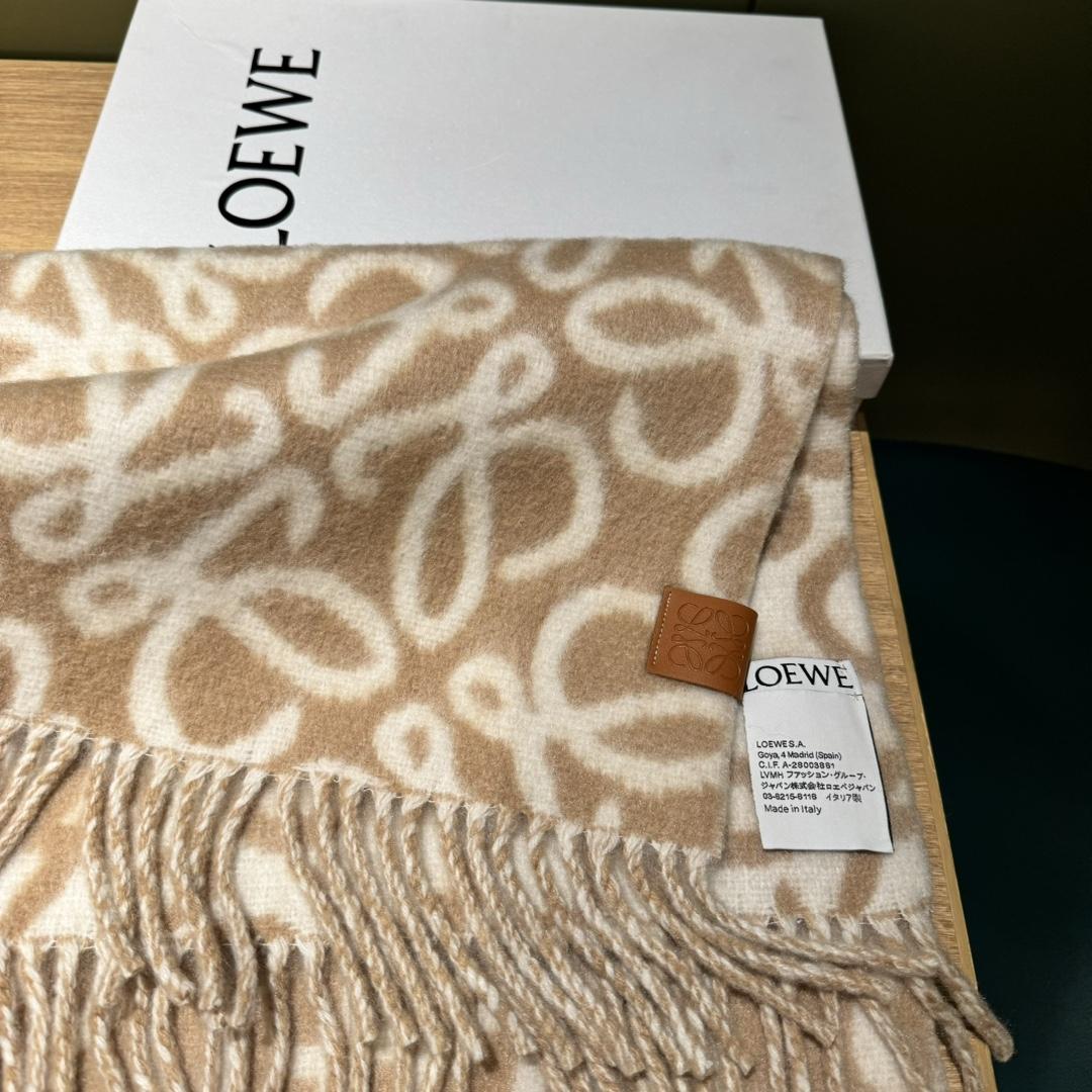 Loewe Anagram Scarf In Alpaca And Wool - DopestKickz
