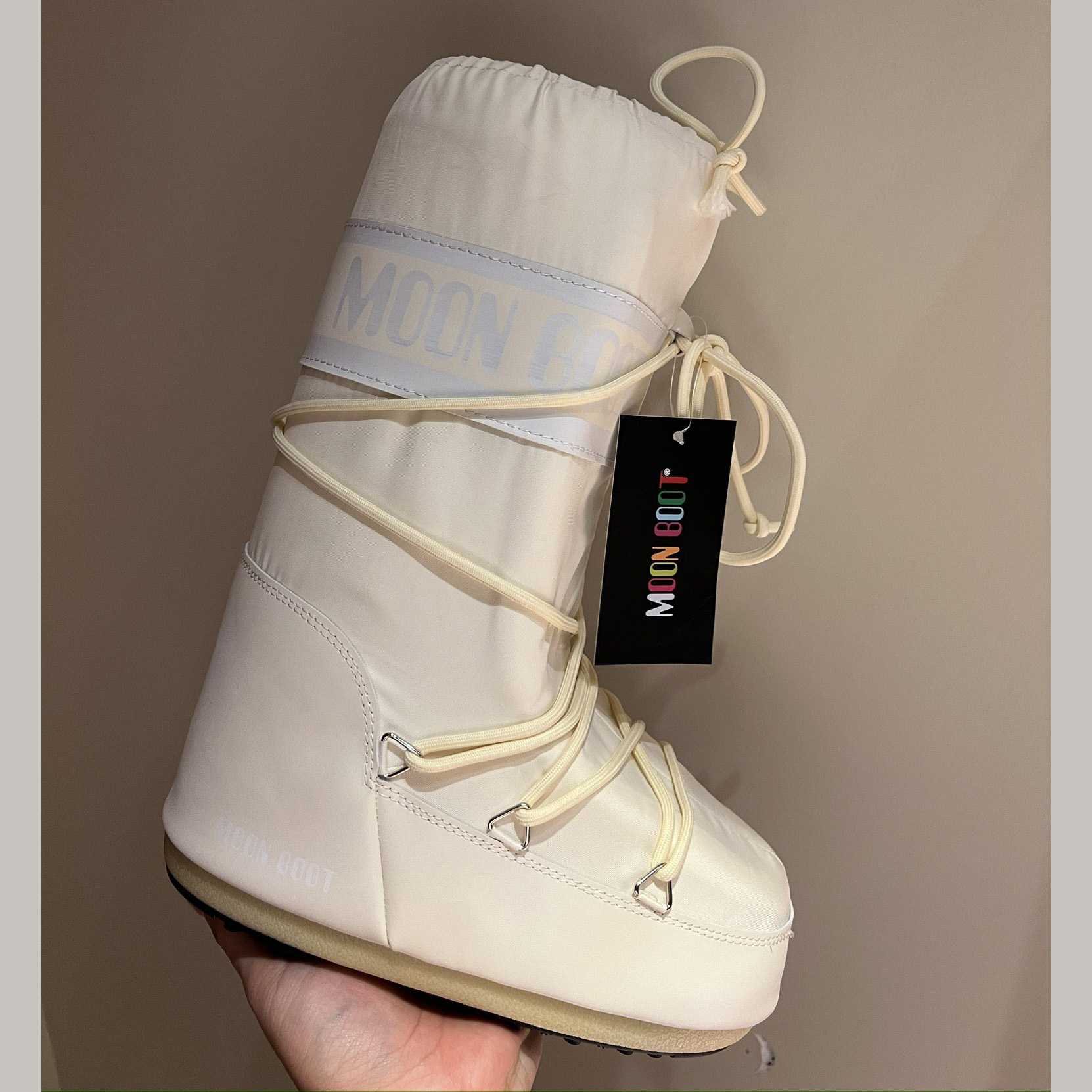 Moon Boot Icon Junior Khaki Nylon Boots - DopestKickz