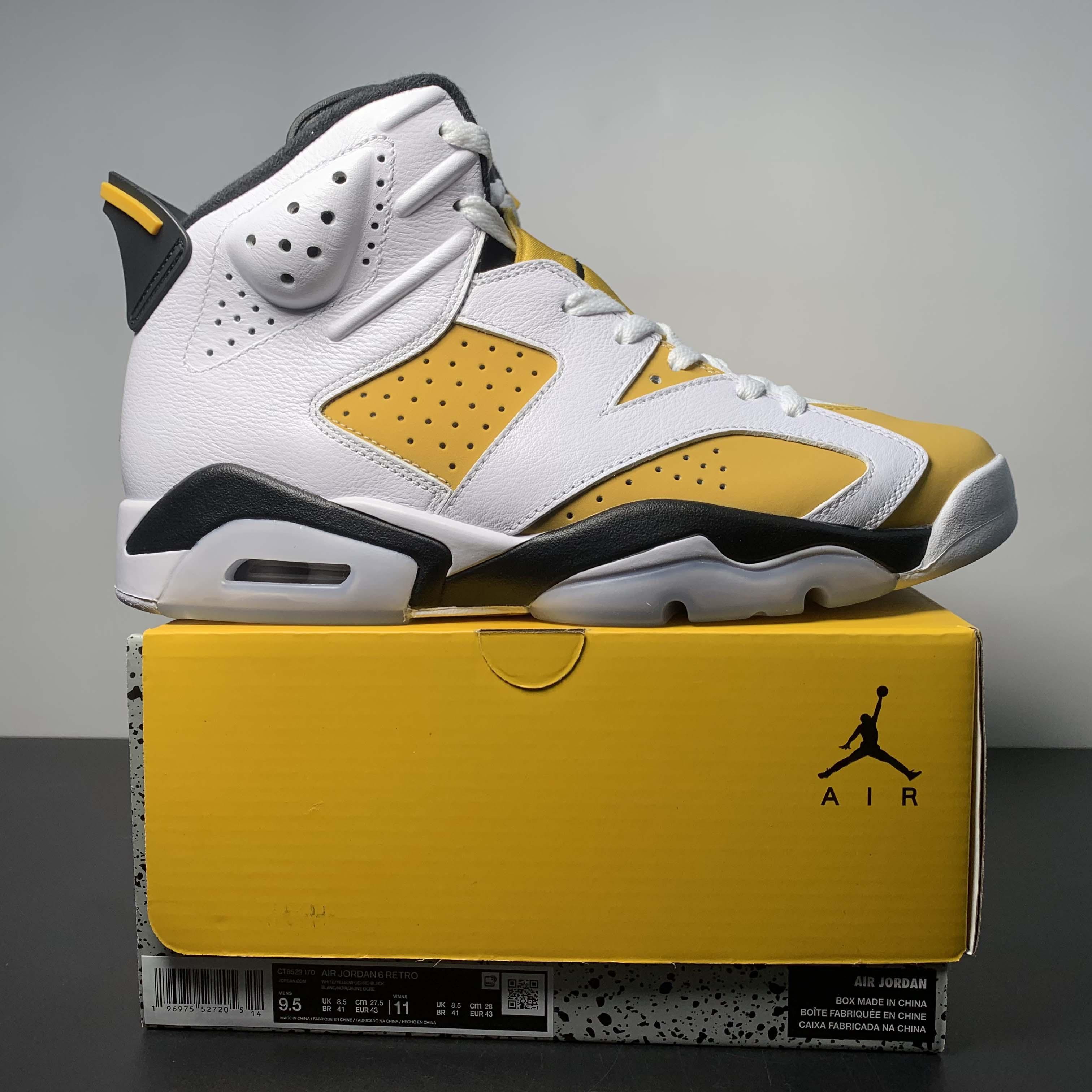 Air Jordan 6 “Yellow Ochre” Sneaker                CT8529-170 - DopestKickz