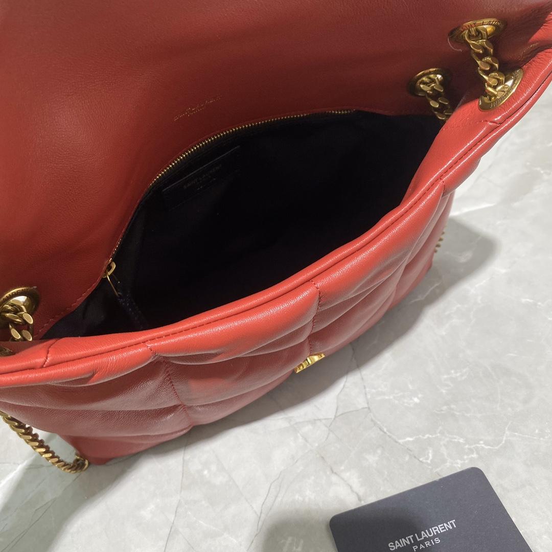 Saint Laurent Puffer Small In Nappa Leather (29x17x11cm) - DopestKickz