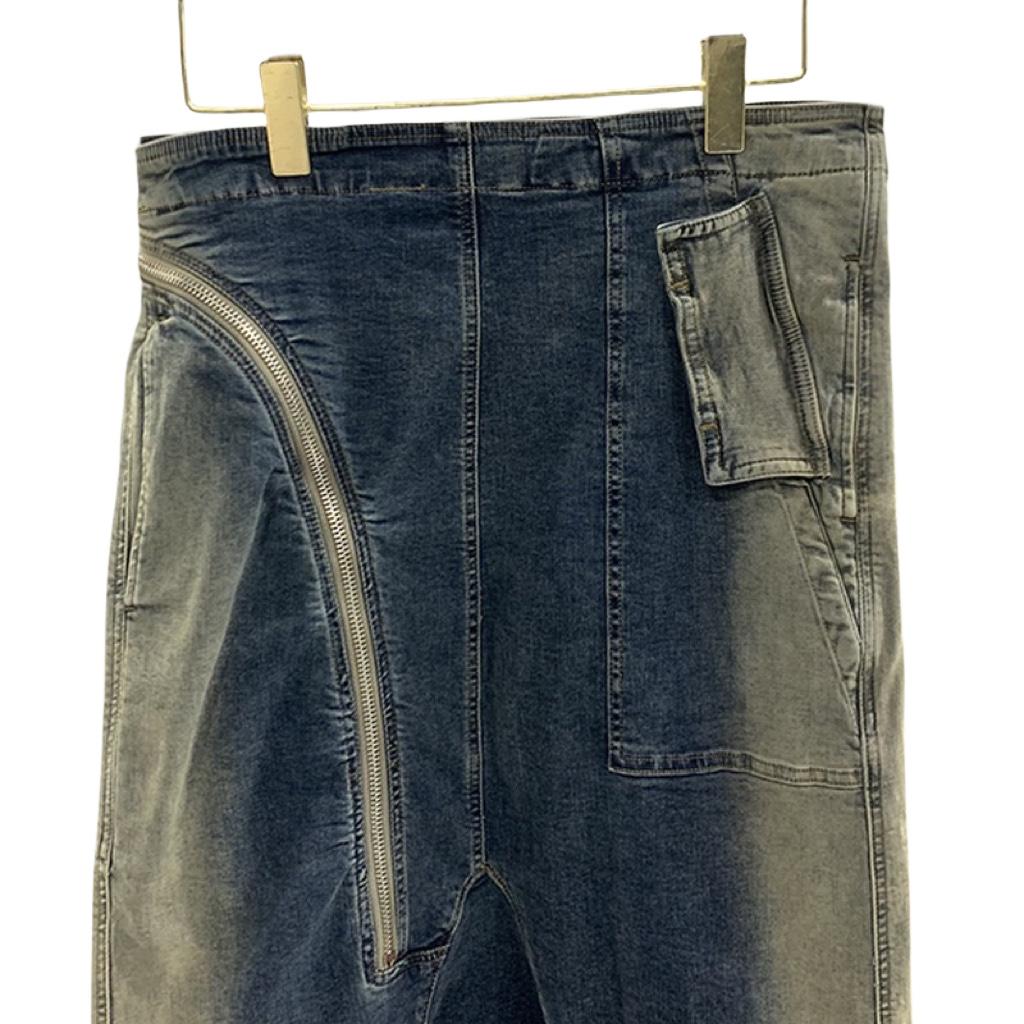 Rick Owens Drkshdw Aircut Washed Denim Shorts - DopestKickz