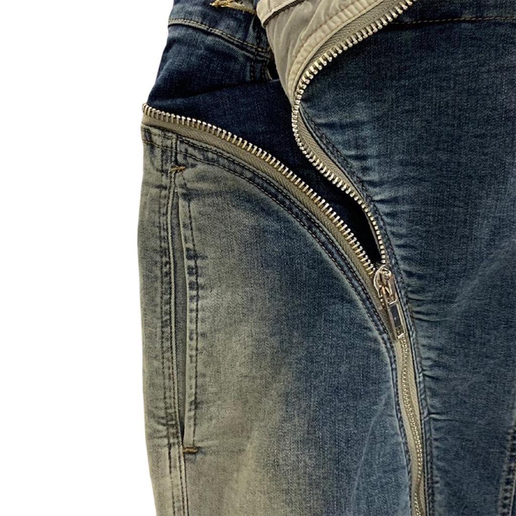 Rick Owens Drkshdw Aircut Washed Denim Shorts - DopestKickz