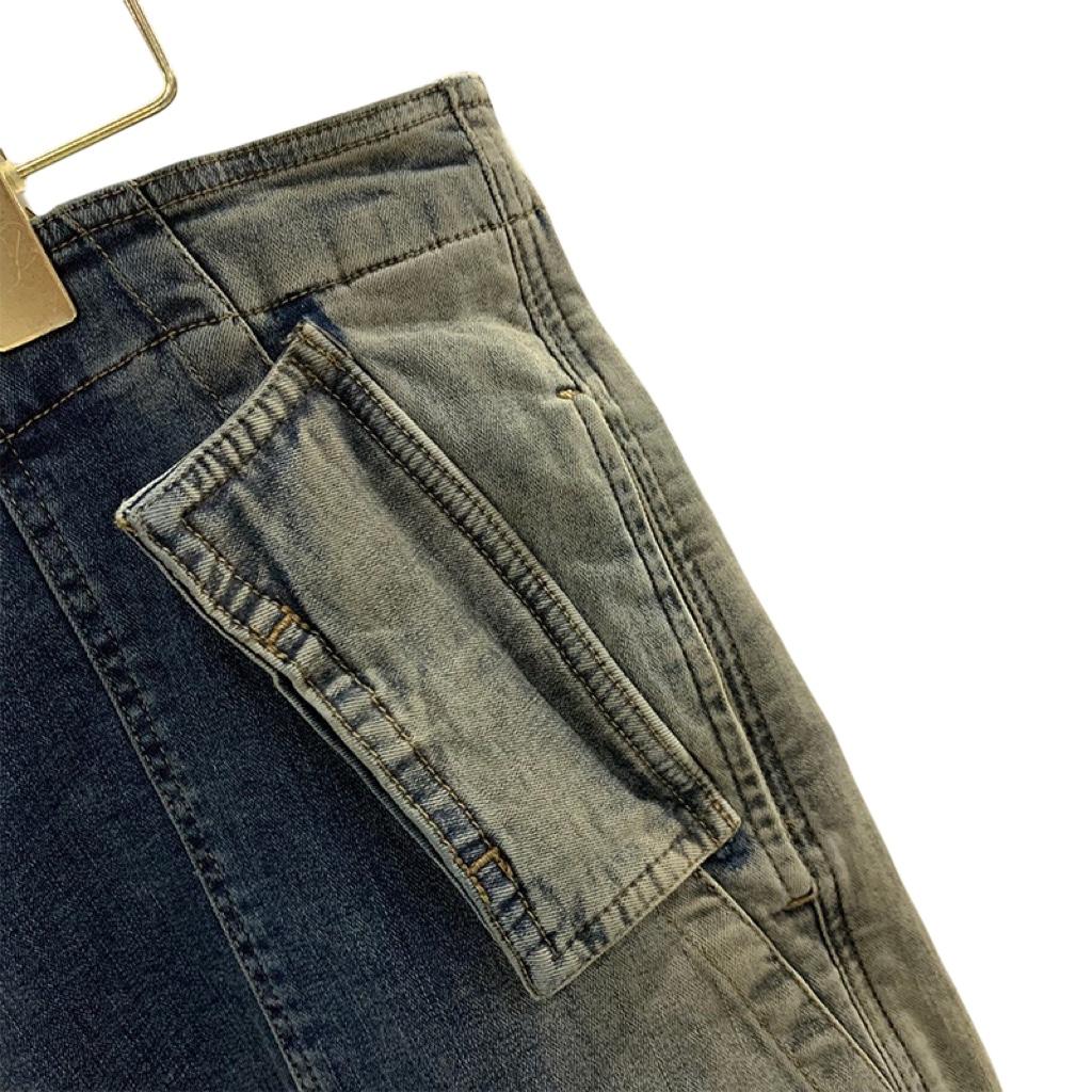 Rick Owens Drkshdw Aircut Washed Denim Shorts - DopestKickz