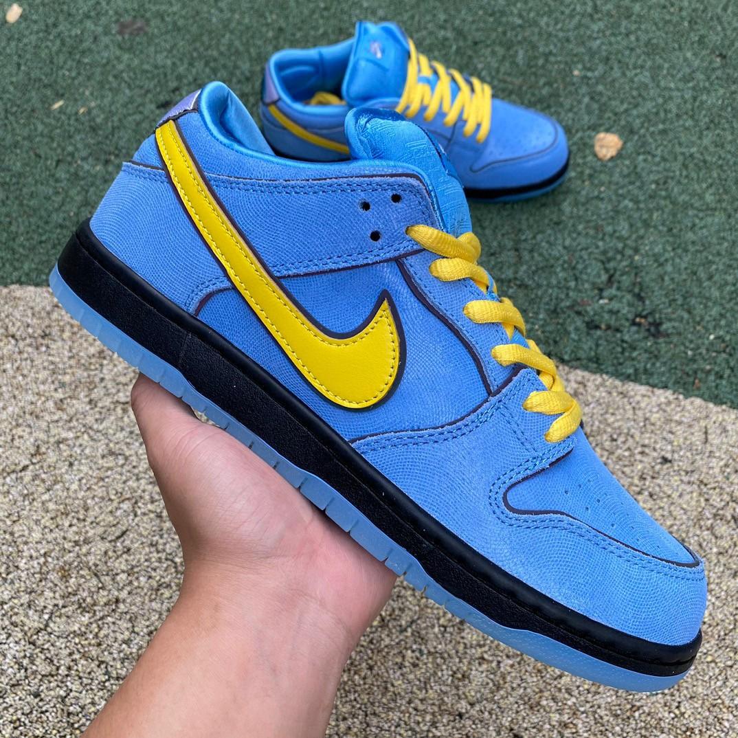 The Powerpuff Girls x Nike SB DunkLow “Bubbles” Sneakers     FZ8320-400 - DopestKickz