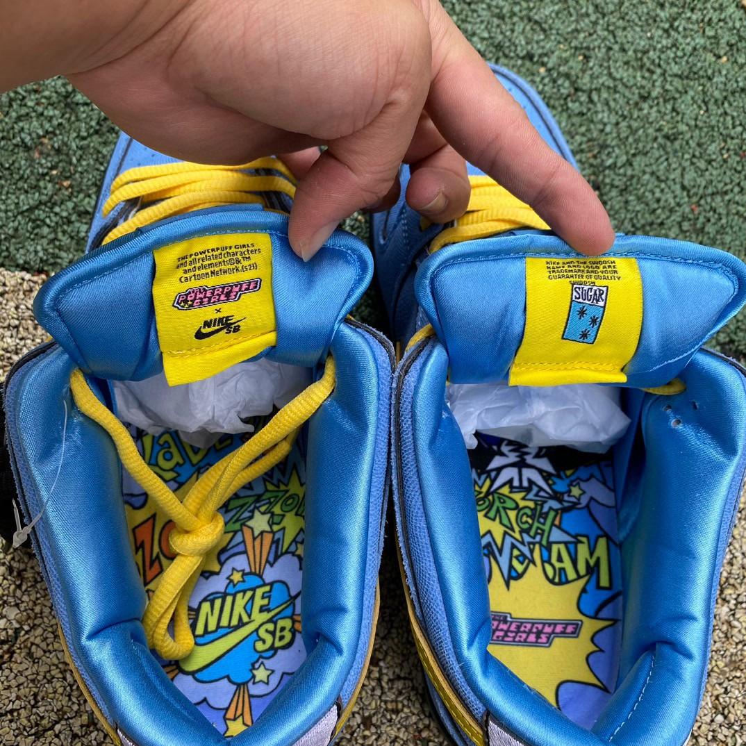 The Powerpuff Girls x Nike SB DunkLow “Bubbles” Sneakers     FZ8320-400 - DopestKickz