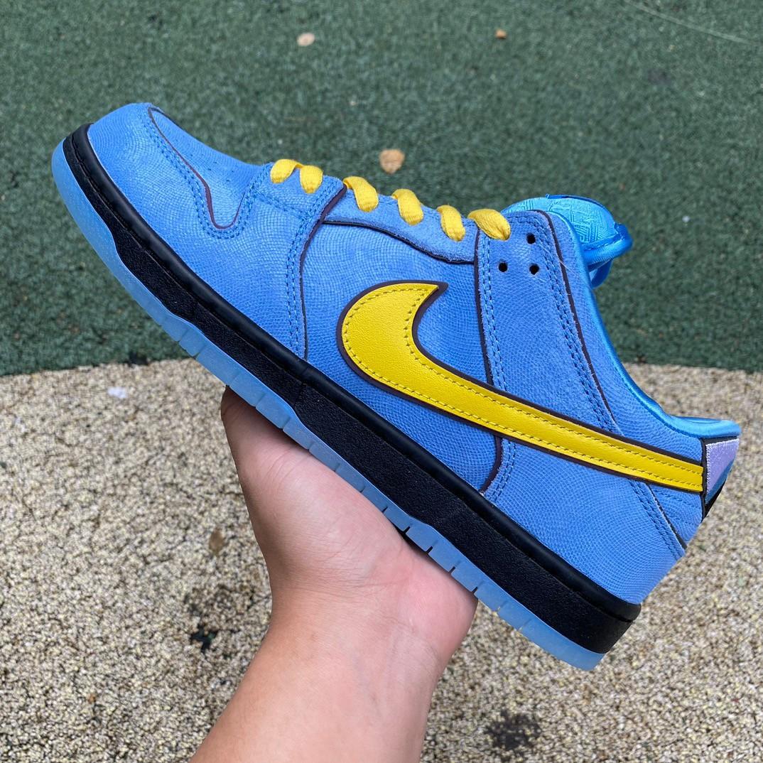 The Powerpuff Girls x Nike SB DunkLow “Bubbles” Sneakers     FZ8320-400 - DopestKickz