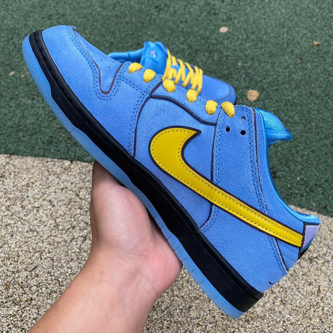 The Powerpuff Girls x Nike SB DunkLow “Bubbles” Sneakers     FZ8320-400 - DopestKickz