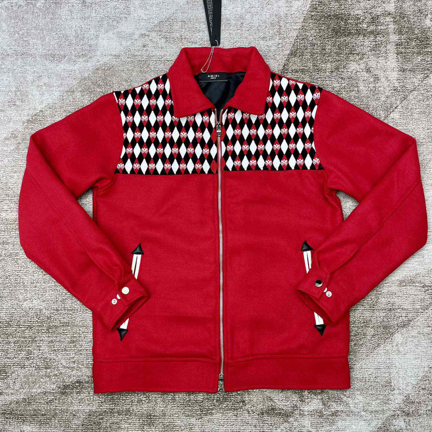 Amiri Diamond Embroidered Work Jacket - DopestKickz